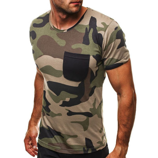 Title 3, Mens Casual Round Neck Short Sleeve T-Shirt Co...