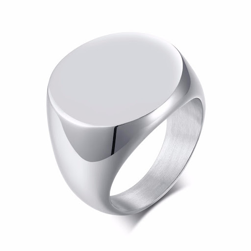 Title 8, Round Ring Gold Men Fashion Trend. Enhance your...