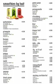 Drunken Monkey menu 1