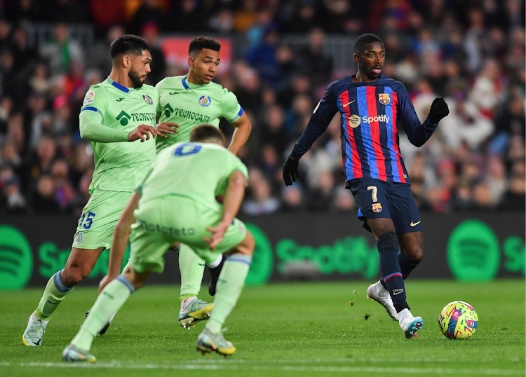 Barcelona's Ousmane Dembele in a past match against Getafe