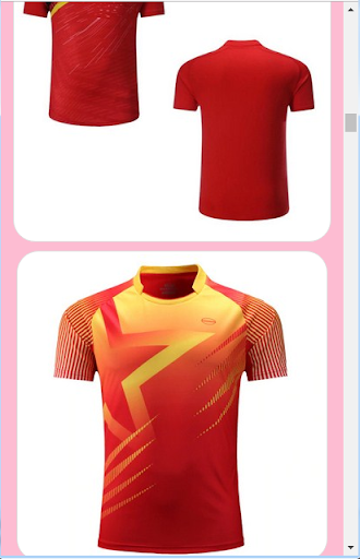 Screenshot Badminton Shirt Design