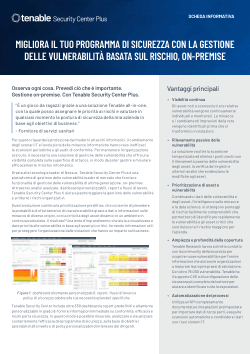 Tenable Security Center Plus+ Scheda informativa