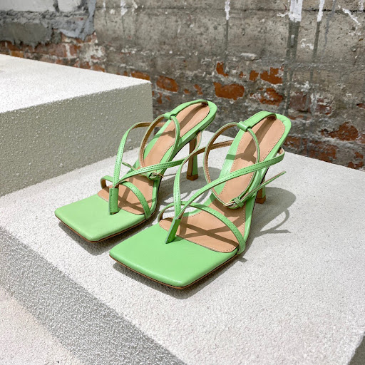 Title 8, Square toe high-heeled sandals, fairy style for...