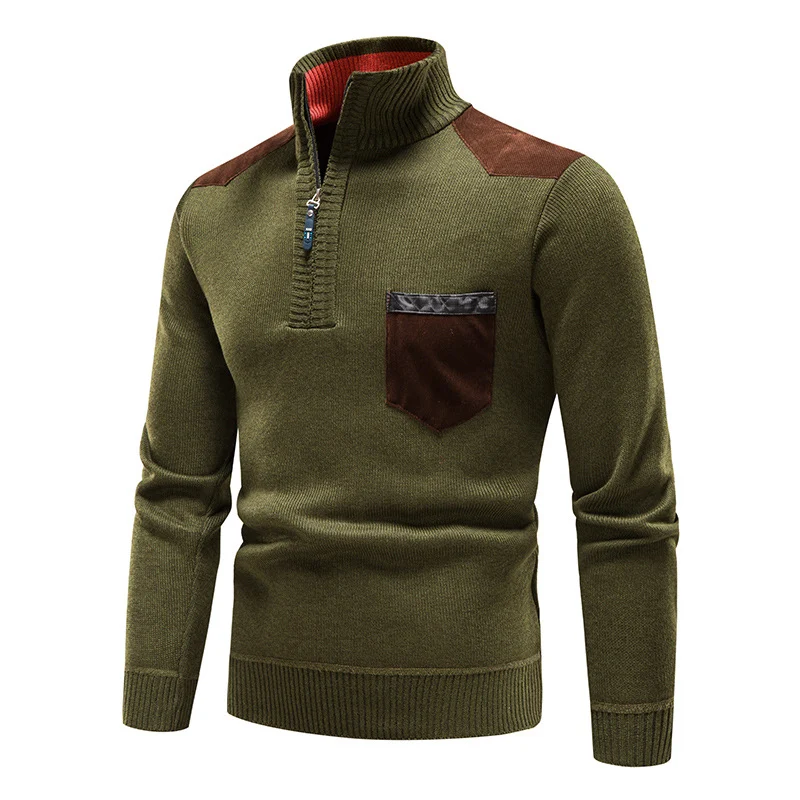 Pull-over Épais en Peluche avec Fermeture Éclair pour Femme, Confortable et Chaleureux, Idéal pour l'Hiver, Parfait pour un Look Décontracté.