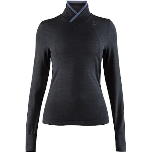 Craft Fuseknit Comfort Women's Wrap Long Sleeve Base Layer Top: Black