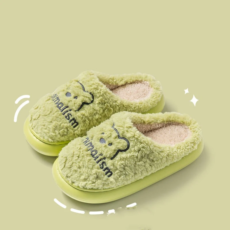 Title 5, Pantoufles en coton Little Bear pour femmes, po...