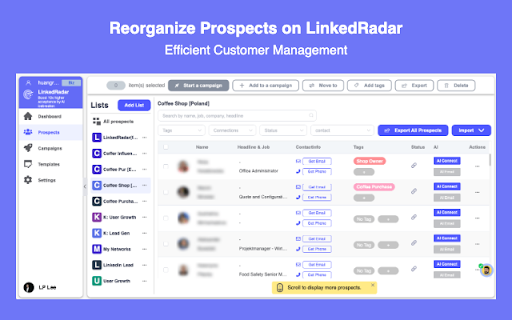 LinkedRadar - AI Lead Generator For LinkedIn™