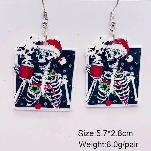 Title 2, Christmas Tree Bell Acrylic Earrings, the perfe...