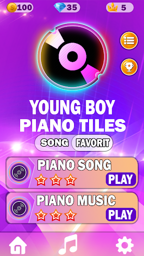 Young Boy Piano Tiles