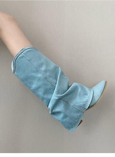 Title 11, Retro Thin High Cylinder Pointed Boots for a so...