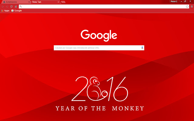 2016 Chinese New Year of the Monkey chrome extension