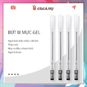 Bút Gel Bút Bi Nước Văn Phòng Khô Nhanh Đầu Kim Ngòi 0.5Mm Viết Trơn Mực Đều Nét Chữ Đẹp Creamy B08