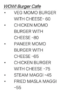 Wow! Burger Cafe. menu 1