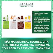 Mặt Nạ Mediheal Teatree, Vita Lightbeam, Placenta Revital Và Collagen Ex Essential Mask 24Ml [Hàng Nhập Khẩu Chính Hãng]