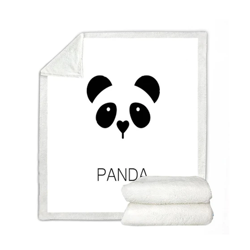 Title 1, Panda Series flannel blanket, soft and warm for...