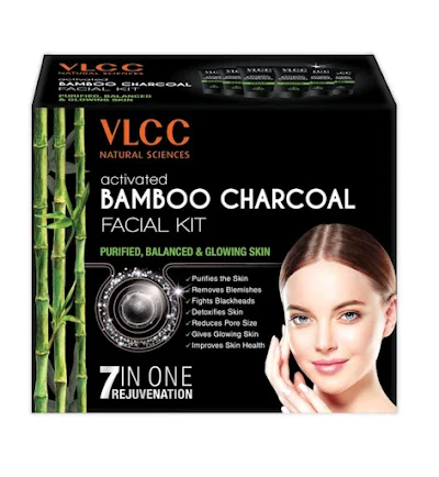 Vlcc Activated Bamboo Charcoal Facial Kit - 60 gm