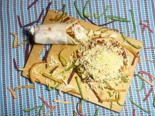 Chicken Cheese Garlic Shawarma Roll