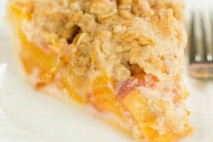 Peach Crumble Pie