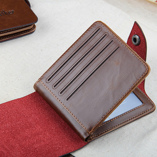 Title 5, Mens Three-fold Creative Short Wallet
