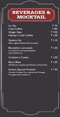 Kosho's Sauces & Sausages menu 3