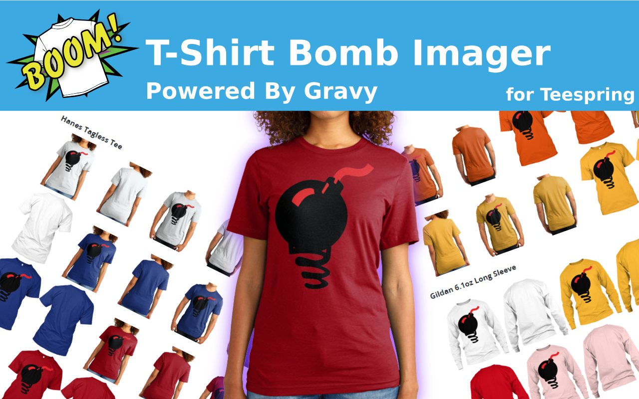 T-Shirt Bomb Imager (Gravy) Preview image 0