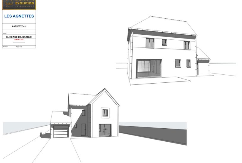 Vente Terrain + Maison - Terrain : 1 100m² - Maison : 90m² à Coulommiers (77120) 
