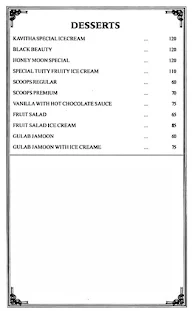 Galaxy- Hotel Kavitha Residency menu 6