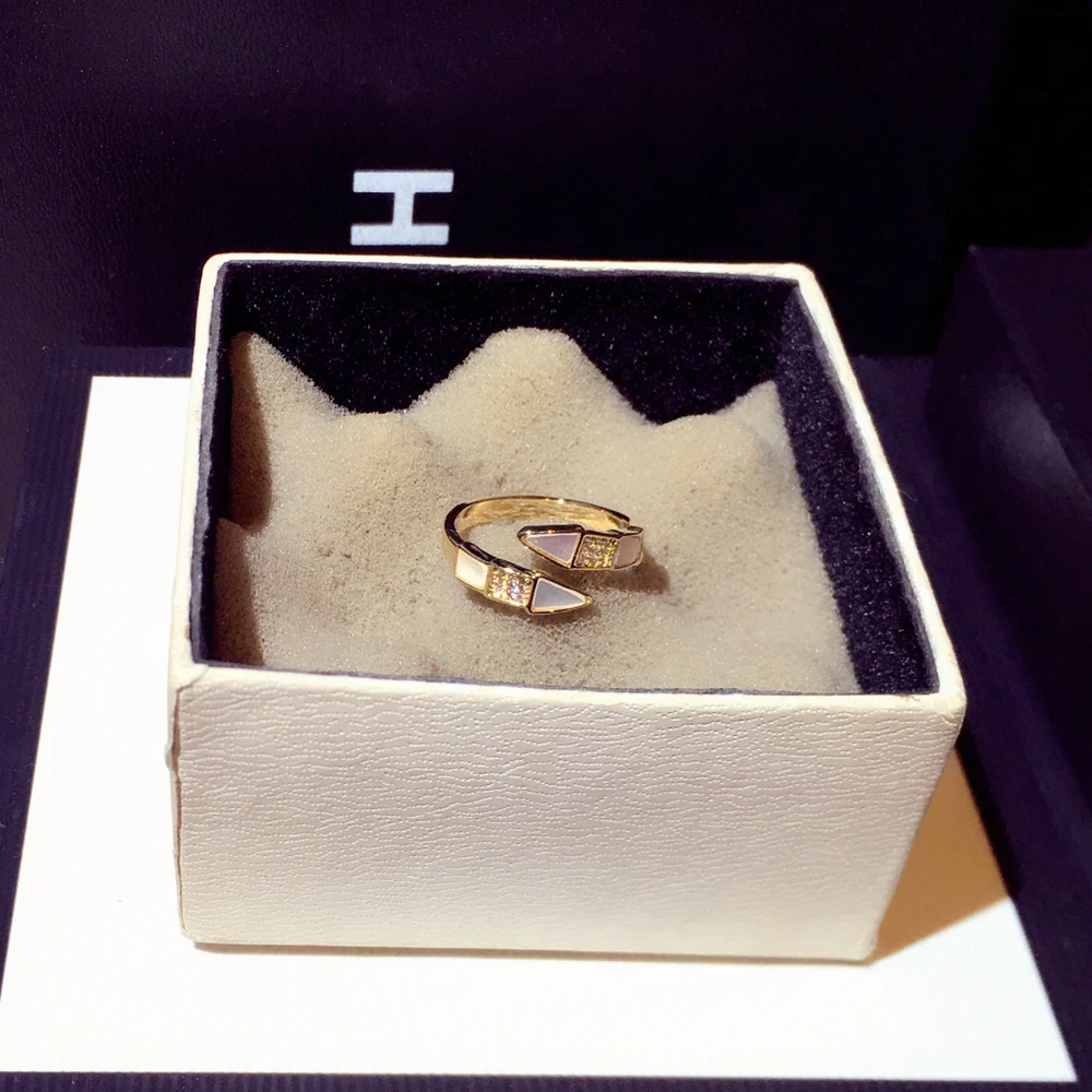 Title 2, Bague géométrique tendance pour femmes, avec mo...