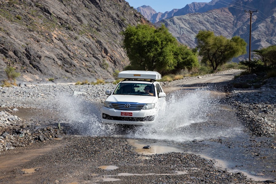 Oman, Wadi Bani Awf, offroad