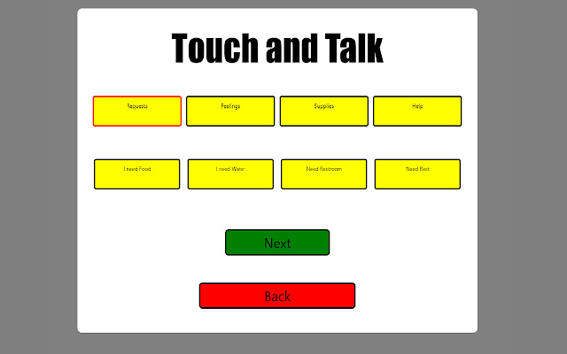 Touch and Talk chrome extension