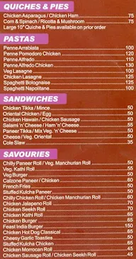 The Feast India Company menu 2