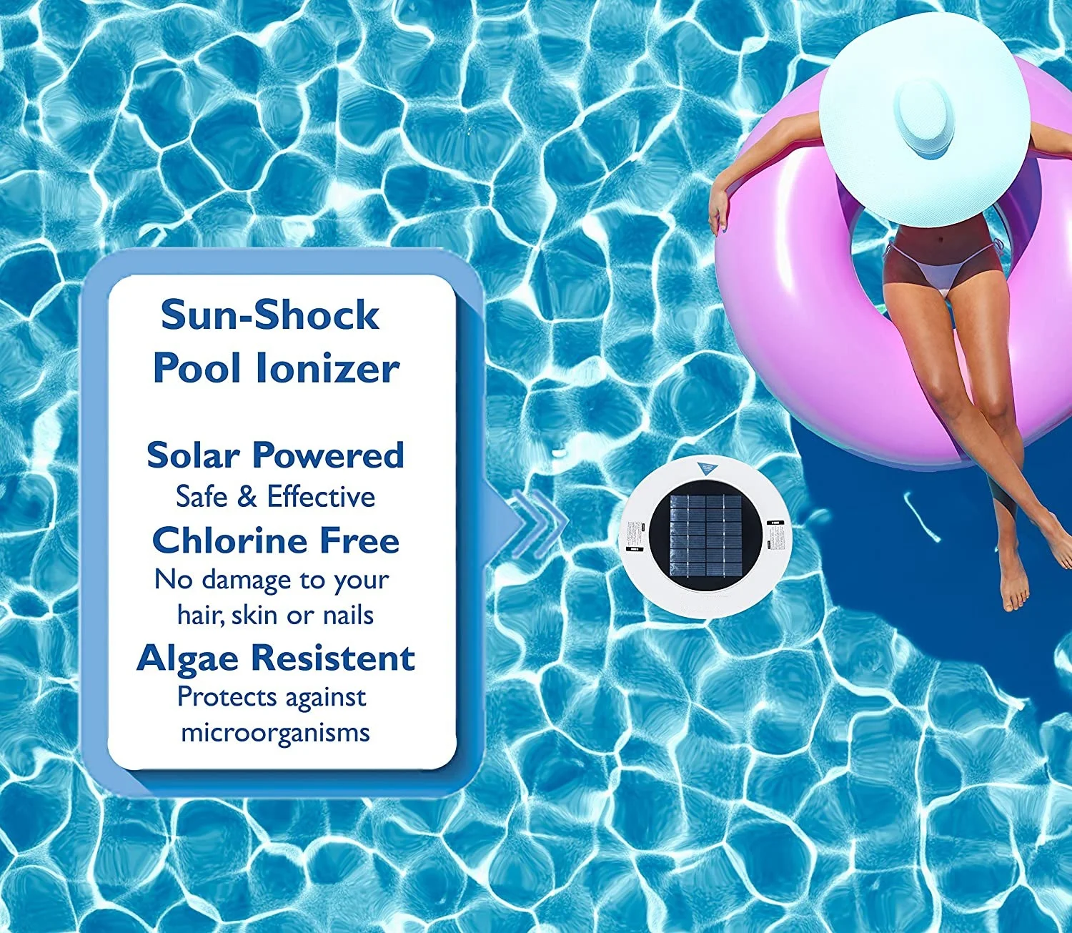 Title 5, Purificateur Solaire pour Piscine Ions Cuivre-A...