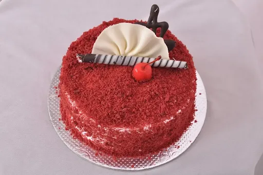 Eggless Red Velvet Fresh Cream Cake [1 Kg]