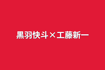 黒羽快斗×工藤新一