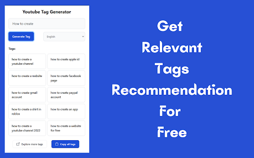 Youtube Tag Generator