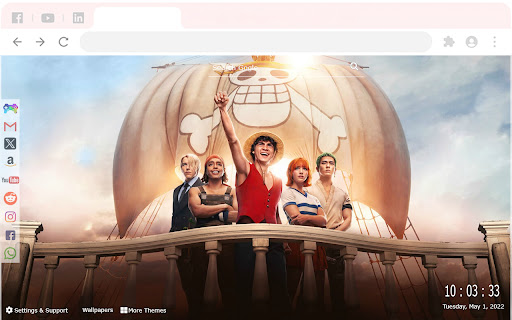 One Piece Netflix Monkey D. Luffy New Tab