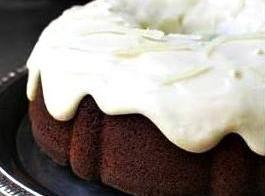 The Wicked Wench - chocolate and spiced rum cake with spiced rum cream cheese frosting/glaze.