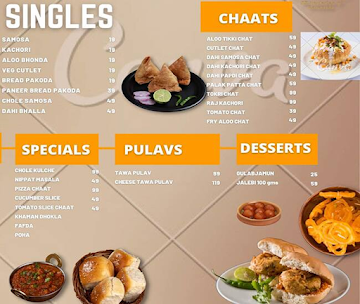 Golgappa menu 