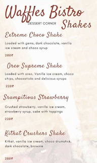 Waffles Bistro menu 1