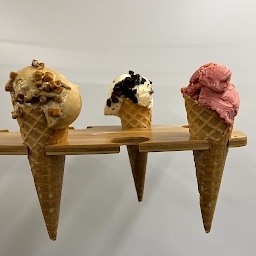 3 scoops of ice cream