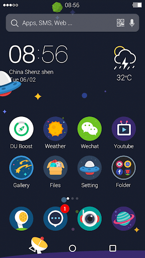 Universe: DU Launcher Theme