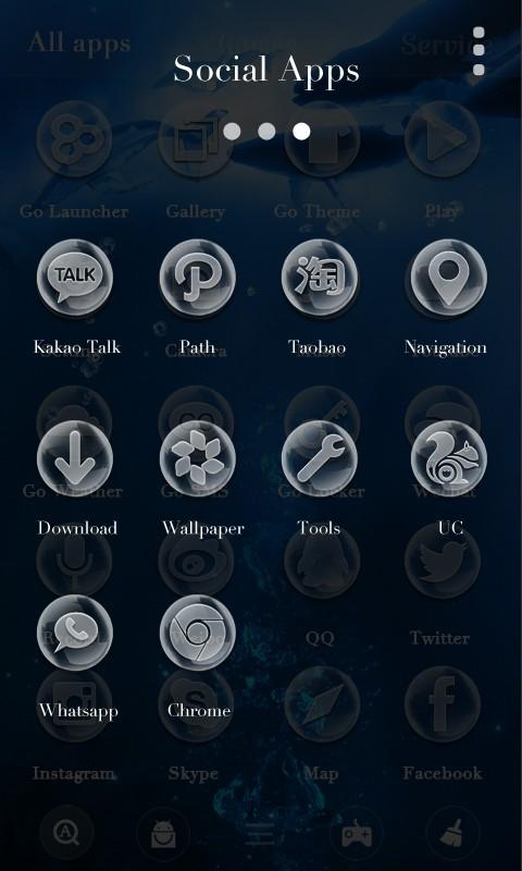 Deep Sea GO Launcher Theme Screen 3
