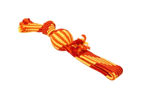 BUSTER Colour Tugger Squeak Rope w/Vinyl Ball, L 44 cm