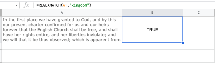 Google sheets if cell contains formula