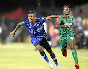 Pogiso Sanoka of Maritzburg United, left, has served his suspension. /Anesh Debiky / Gallo Images