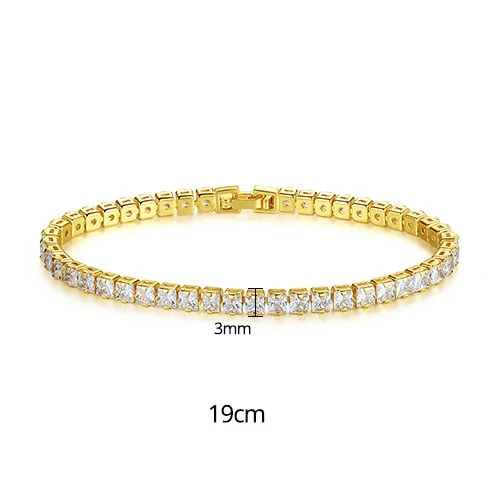 Nueva Pulsera de Tenis Simple de Moda para Mujer Elegancia Diaria Diseño Clásico Brillo Sutil Perfecto para Regalo Ideal para cualquier ocasión