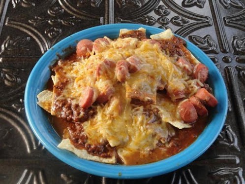 Chili Cheese Dog Nachos