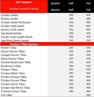 Oh! Tandoori menu 2