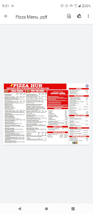 Pizza Hub menu 2