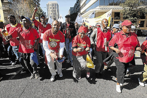 Satawu members. File photo